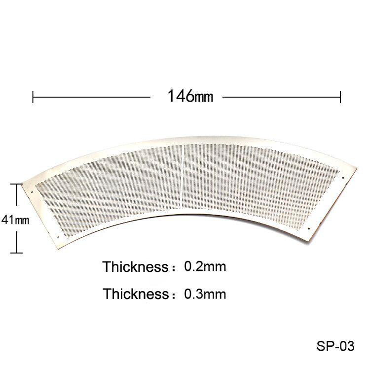 filter screen parts； Vacuum Cleaner Etched Filter Screens Parts