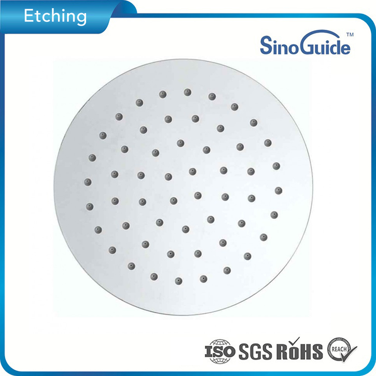 FIXED SHOWER HEAD Etched Filter Screens